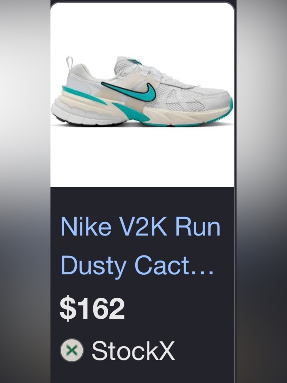 Nike V2K Run Training Women's  White Teal Cream Shoes FD0736-105
